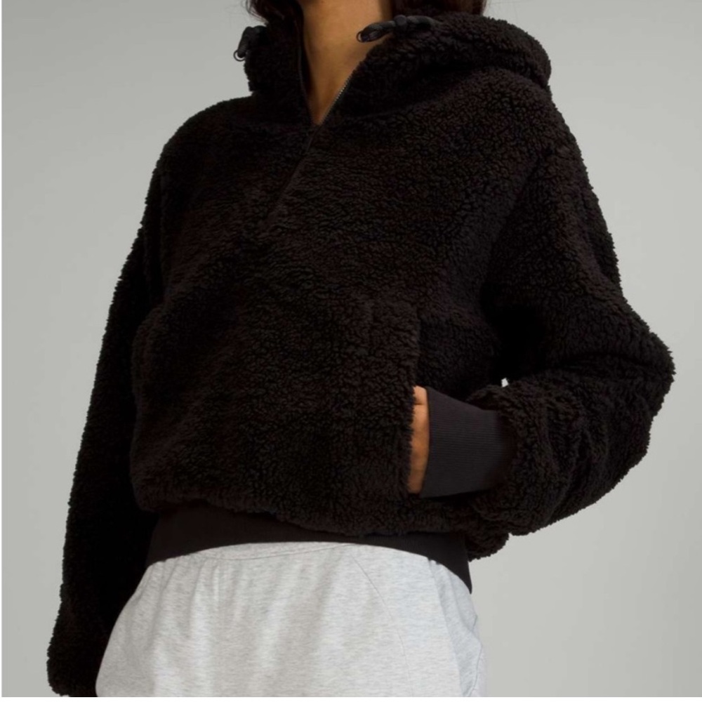 Textured Fleece 1/2 Zip size 6 Lululemon